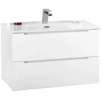Тумба под раковину BelBagno ETNA 39-800/390-2C-SO-BL-P подвесная Bianco Lucido МДФ / ЛДСП