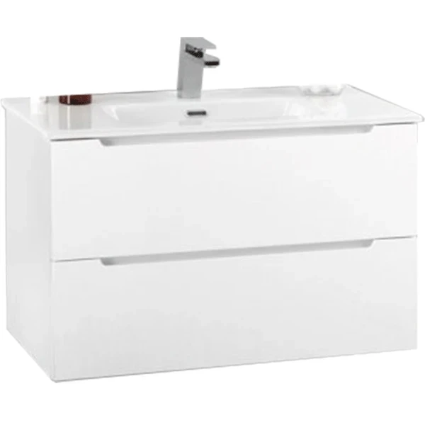 Тумба под раковину BelBagno ETNA 39-800/390-2C-SO-BL-P подвесная Bianco Lucido МДФ / ЛДСП