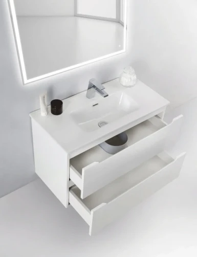 Тумба под раковину BelBagno ETNA 39-800/390-2C-SO-BL-P подвесная Bianco Lucido МДФ / ЛДСП