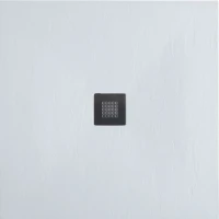 Душевой поддон из искусственного камня Allen Brau Priority 90x90 8.31002-21 Белый камень