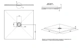 Душевой поддон из искусственного камня Allen Brau Priority 90x90 8.31002-21 Белый камень