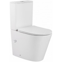 Унитаз биде CeramaLux 2179-BD Белый глянцевый с бачком и сиденьем Микролифт