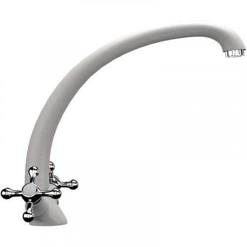 Смеситель для кухни Ulgran Classic U-013-331 Белый латунь