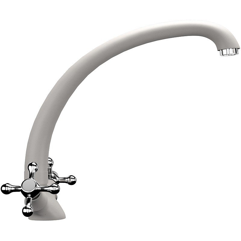 Смеситель для кухни Ulgran Classic U-013-331 Белый латунь
