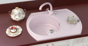 Смеситель для кухни Ulgran Classic U-013-331 Белый латунь