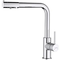 Смеситель для кухни Aquatek Европа AQ1386CR Хром латунь