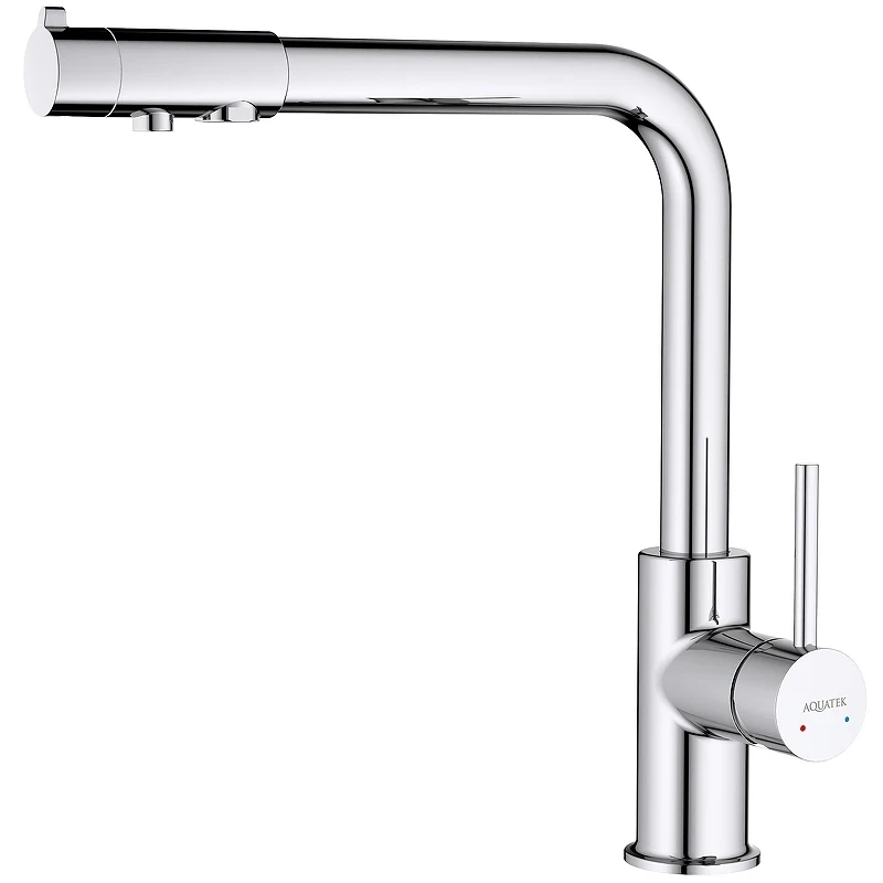 Смеситель для кухни Aquatek Европа AQ1386CR Хром латунь