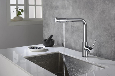 Смеситель для кухни Aquatek Европа AQ1386CR Хром латунь