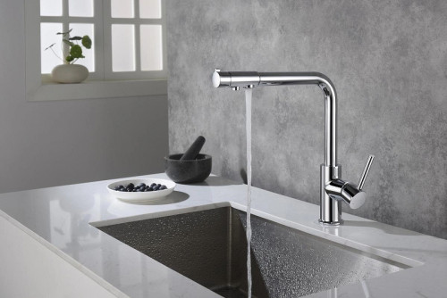 Смеситель для кухни Aquatek Европа AQ1386CR Хром латунь