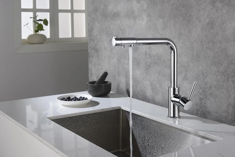 Смеситель для кухни Aquatek Европа AQ1386CR Хром латунь
