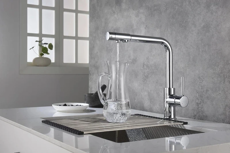 Смеситель для кухни Aquatek Европа AQ1386CR Хром латунь
