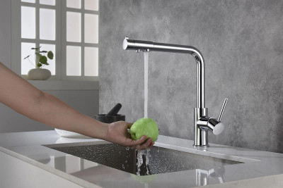 Смеситель для кухни Aquatek Европа AQ1386CR Хром латунь