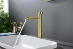 Смеситель для раковины Aquatek Европа AQ1304BG цвет Золото шлифованное
