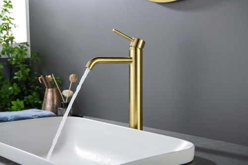 Смеситель для раковины Aquatek Европа AQ1304BG цвет Золото шлифованное