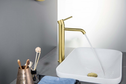 Смеситель для раковины Aquatek Европа AQ1304BG цвет Золото шлифованное