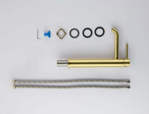 Смеситель для раковины Aquatek Европа AQ1304BG цвет Золото шлифованное