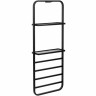 Электрический полотенцесушитель Black&White Universe N-337В 40х101 337BN с полкой Черный матовый нержавеющая сталь