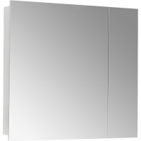 Зеркальный шкаф Aquaton Лондри 80 1A267202LH010 Белый глянцевый МДФ / ЛДСП, стекло