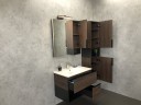 Тумба с раковиной Comforty Франкфурт 75 00004150531 подвесная Дуб шоколадно-коричневый МДФ / ЛДСП