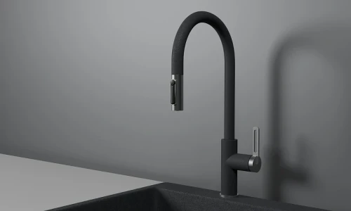 Смеситель для кухни Granula 8168 цвет Графит