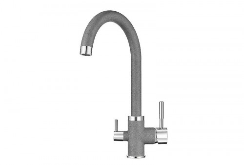 Смеситель для кухни Granula 2168 цвет Графит