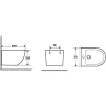 Комплект биде с инсталляцией WeltWasser Bamberg 480 BD / Merzbach 005 MT-GR 10000012991 цвет Серый матовый