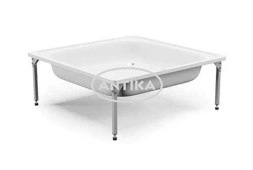Стальной поддон для душа ВИЗ Antika 80x80 APS-81101 цвет Белая орхидея