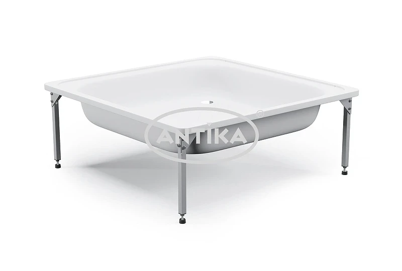 Стальной поддон для душа ВИЗ Antika 80x80 APS-81101 цвет Белая орхидея