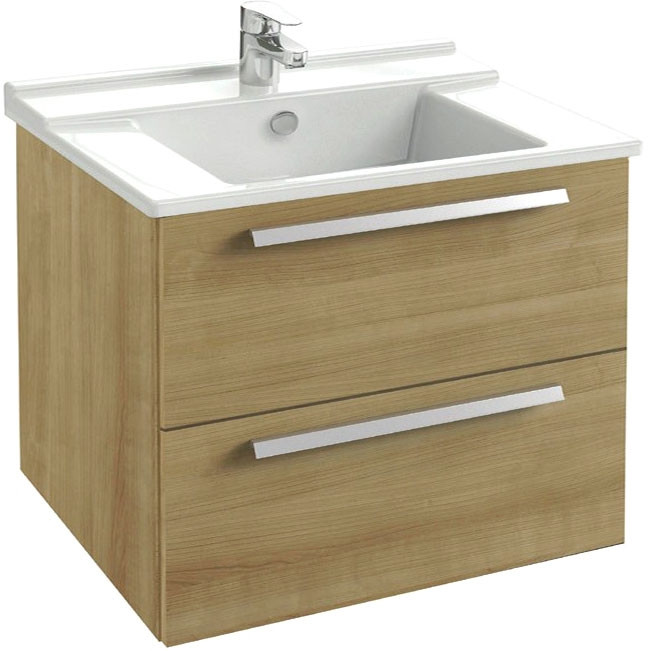 Тумба под раковину Jacob Delafon Struktura 80 EB1277-E16 подвесная Ореховое дерево МДФ / ЛДСП