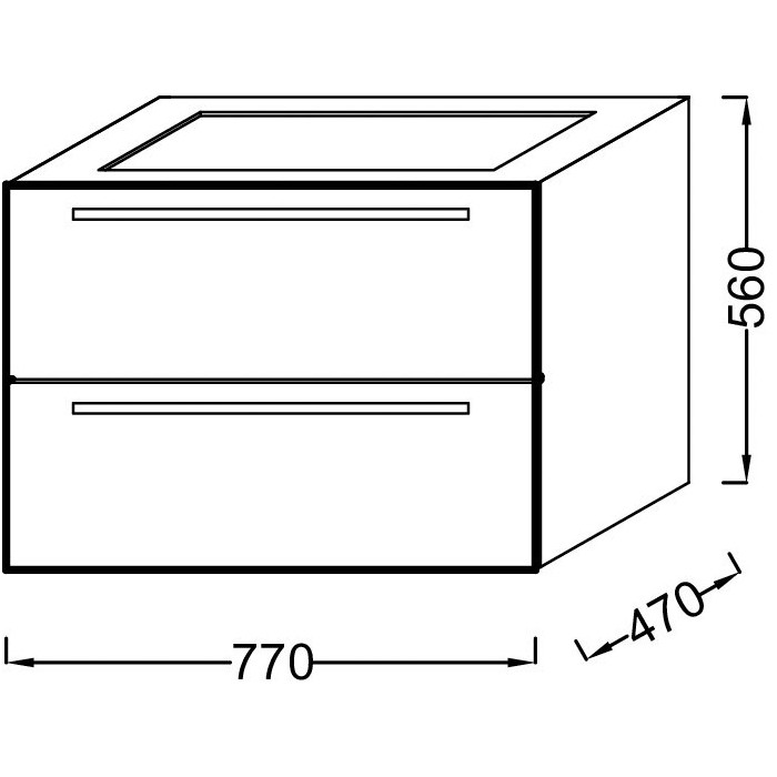 Тумба под раковину Jacob Delafon Struktura 80 EB1277-E16 подвесная Ореховое дерево МДФ / ЛДСП