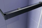 Душевая перегородка Aquatek Walk In 120 AQ.WISL.120.1BL профиль Черный матовый стекло прозрачное