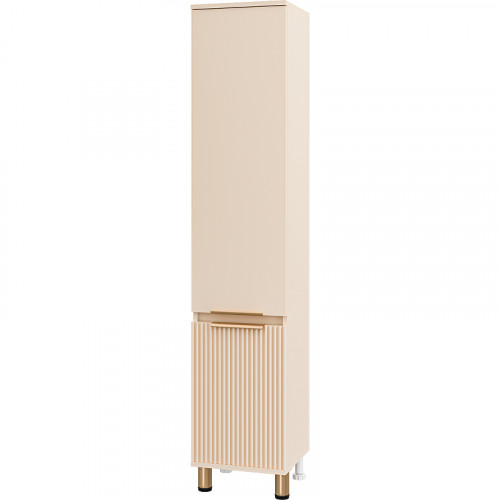 Шкаф пенал Brevita Enfida 35 L ENF-05035-030L Бежевый матовый МДФ / ЛДСП