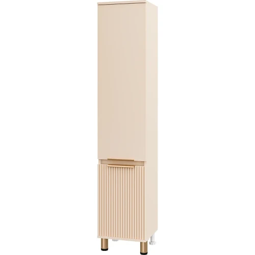 Шкаф пенал Brevita Enfida 35 L ENF-05035-030L Бежевый матовый МДФ / ЛДСП