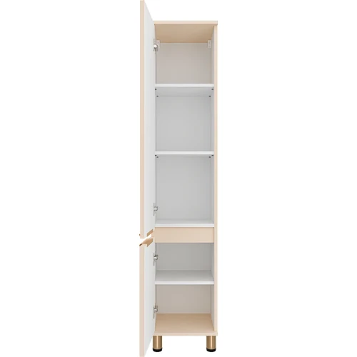 Шкаф пенал Brevita Enfida 35 L ENF-05035-030L Бежевый матовый МДФ / ЛДСП