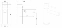 Смеситель для раковины Allen Brau Glority 5.51001-00 Хром латунь