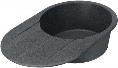 Кухонная мойка Aquaton Амира 78 1A712932AI210 Графит искусственный камень (литьевой мрамор) встраиваемый