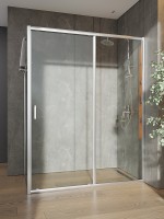 Душевой уголок Orange 150x80 E23-15080TCR профиль Хром стекло прозрачное