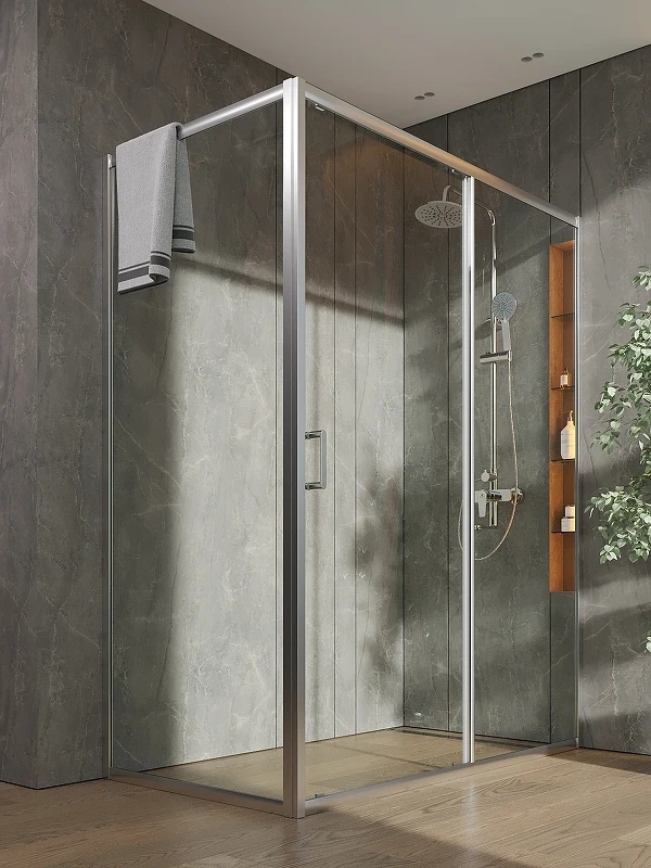 Душевой уголок Orange 150x80 E23-15080TCR профиль Хром стекло прозрачное