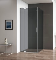 Душевой уголок Cezares Slider 100x80 SLIDER-AH-1-80-90/100-GRIGIO-Cr профиль Хром стекло серое