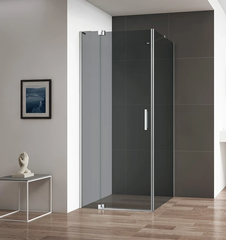 Душевой уголок Cezares Slider 100x80 SLIDER-AH-1-80-90/100-GRIGIO-Cr профиль Хром стекло серое