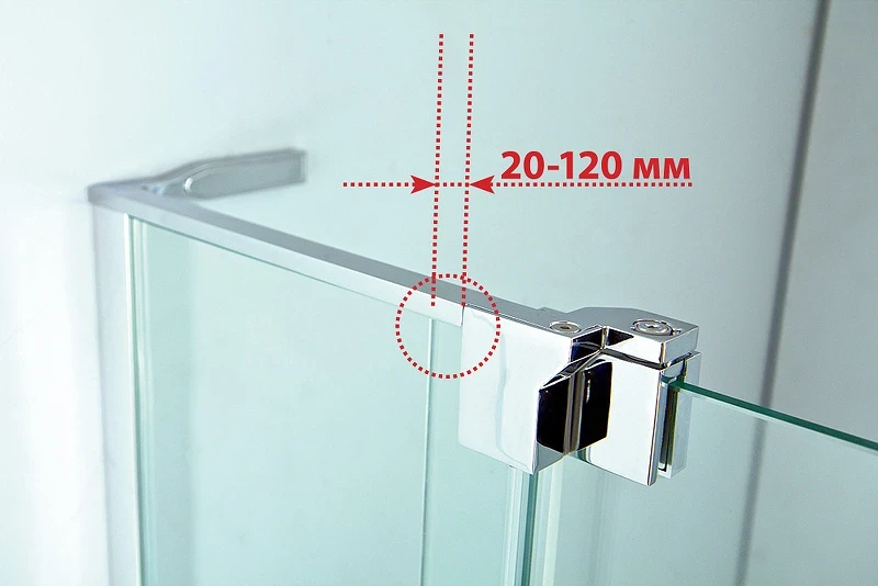Душевой уголок Cezares Slider 100x80 SLIDER-AH-1-80-90/100-GRIGIO-Cr профиль Хром стекло серое