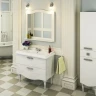 Тумба с раковиной Comforty Монако 100 00004136346 Белая МДФ / ЛДСП