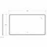Зеркало Cezares Duet 140 CZR-SPC-DUET-1400-800-LED-TCH с подсветкой с лазерной гравировкой и сенсорным выключателем стекло