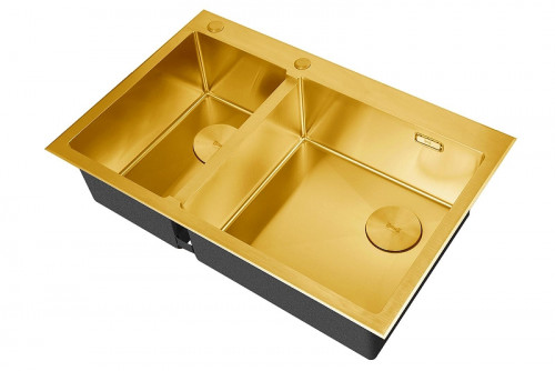 Кухонная мойка ZorG Lux Bronze 78 R LUX 78-2-51-R BRONZE цвет Бронза