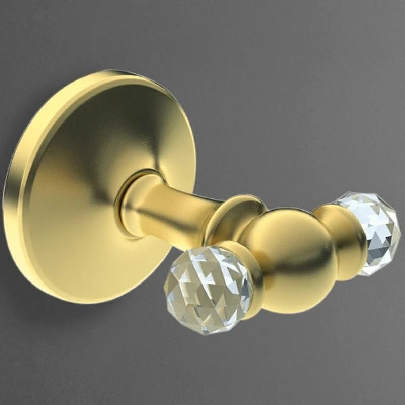 Двойной крючок Art&Max Antic Crystal AM-E-2686SJ-Do Золото
