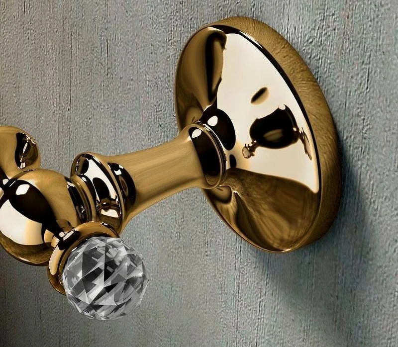 Двойной крючок Art&Max Antic Crystal AM-E-2686SJ-Do Золото
