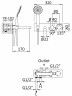 Смеситель для ванны Cezares Czr CZR-B-VDM1-T-NOP с термостатом Черный матовый латунь встраиваемый