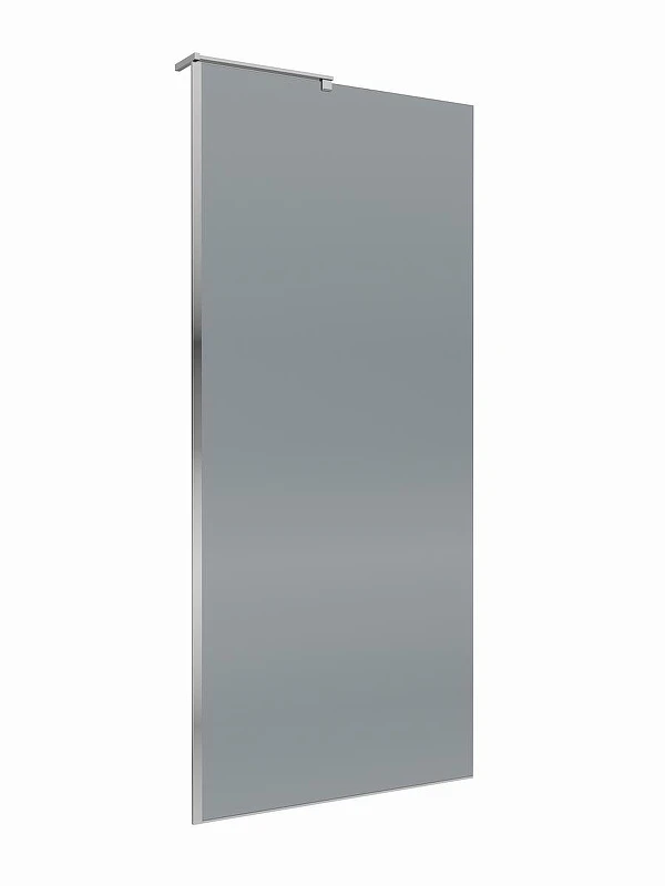 Душевая перегородка BelBagno Uno 90 UNO-L-1-TB-90-GR-Cr профиль Хром стекло тонированное