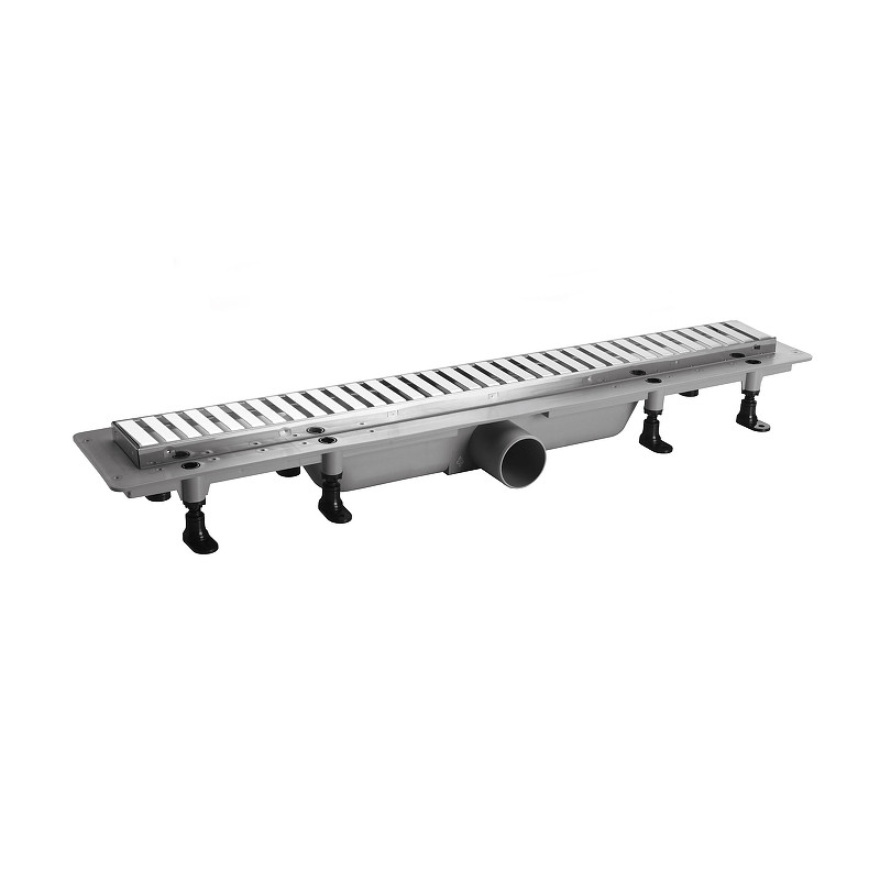 Душевой лоток PlastBrno Design 3 40 SZH3400 с решеткой цвет Хром