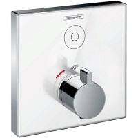Смеситель для душа Hansgrohe ShowerSelect 15737400 с термостатом Белый Хром латунь встраиваемый